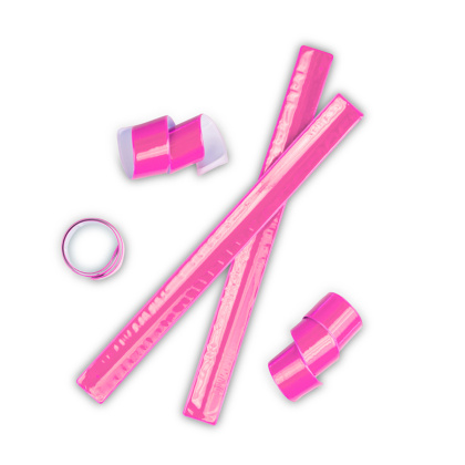 Reflexní samonavíjecí páska - světle růžová